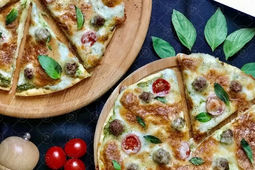طرز تهیه پیتزا با سس ریحان به همراه آموزش خمیر پیتزا 

