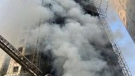 نجات بیش از ۳۰ نفر از آتش‌سوزی برج ۲۰ طبقه در حال ساخت در غرب تهران

