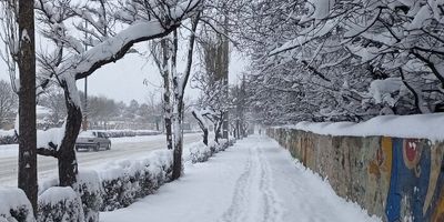 زمستان برفی در گردنه حیران + عکس