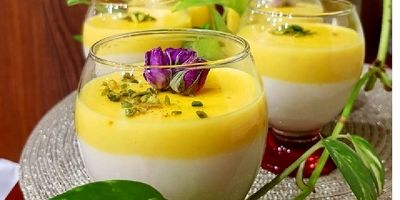 محلبی توت فرنگی؛ دسر عربی خوش رنگ و خوشمزه

