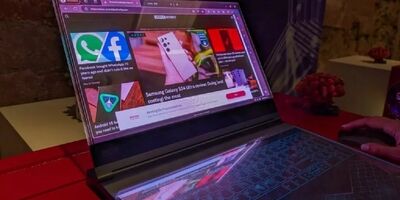 لنوو از اولین لپ‌تاپ دنیا با نمایشگر microLED شفاف پرده برداشت
