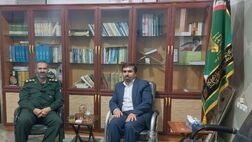
دیدار رئیس شعبه جیرفت با فرمانده مقاومت بسیج (سپاه پاسداران) جنوب استان کرمان
