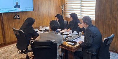جلسه برخط رئیس پژوهشکده بیمه با رئیس دانشکده مدیریت بازرگانی موسسه کسب و کار پاکستان
