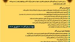 فراخوان ششمین دوره انتخاب کتاب سال صنعت بیمه منتشر شد
