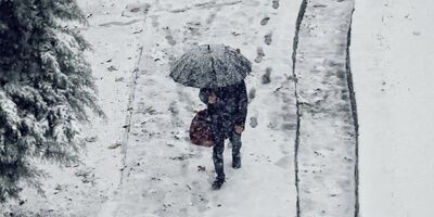 بارش برف در تهران آغاز شد
