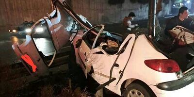 فوت ۲ نفر در تصادف مرگبار بزرگراه همت
