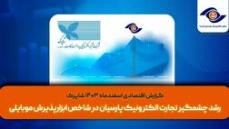 رشد چشمگیر تجارت الکترونیک پارسیان در شاخص ابزارپذیرش اینترنتی و موبایلی