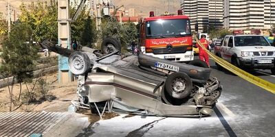 برخورد مرگبار کامیون میکسر با عابر پیاده در بزرگراه نواب تهران
