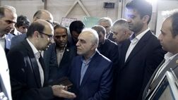 بازدید وزیر اقتصاد از غرفه بیمه ایران در الکامپ 98