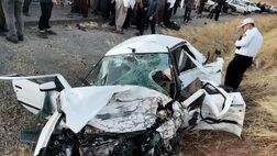 نصف شدن خودروی دنا در تصادف خونین جاده پیرانشهر
