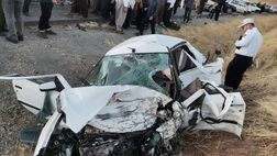 نصف شدن خودروی دنا در تصادف خونین جاده پیرانشهر
