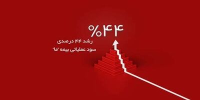 رشد 44 درصدی سود عملیاتی بیمه ما در سه ماه نخست سال 1404
