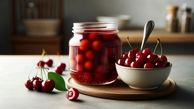 طرز تهیه ترشی آلبالو خوشرنگ و خوشمزه به روش خانگی
