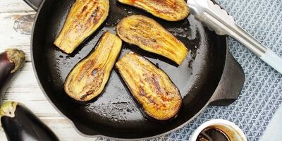 طرز تهیه بادمجان سوخاری بدون فر