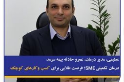 عظیمی، مدیر درمان، عمر و حادثه بیمه سرمد؛ درمان تکمیلی SME؛ فرصت طلایی برای کسب و کارهای کوچک
