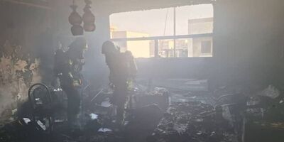 نجات ۲۰ دانشجوی گرفتار در آتش‌ خوابگاه دانشجویی ایلام
