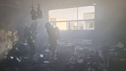 نجات ۲۰ دانشجوی گرفتار در آتش‌ خوابگاه دانشجویی ایلام
