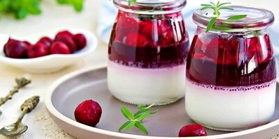 طرز تهیه پودینگ خوشمزه با سس آلبالو
