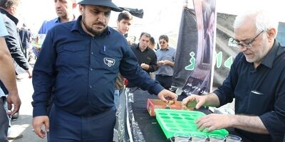 خدمت رسانی بیمه البرز به زائران معمار کبیر انقلاب