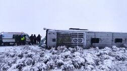 برخورد اتوبوس با کمپرسی در آزادراه تبریز- زنجان با ۲۲ نفر مصدوم
