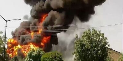 آتش سوزی گسترده در خیابان سعدی
