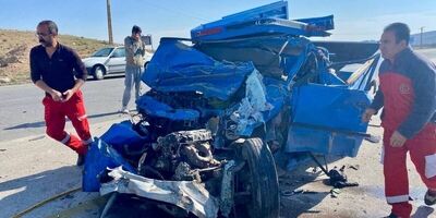 5 نفر قربانی تصادف دو نیسان آبی