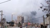 آتش‌سوزی در کارخانه سیمان دورود / مخزن مازوت طعمه حریق شد
