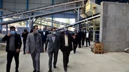 بازدید مدیرعامل بانک ملت از گروه تولیدی ناصری در شهرستان بیرجند