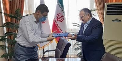 تقدیر رئیس بنیاد شهید و امور ایثارگران از رئیس کل بیمه مرکزی