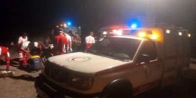 واژگونی یک دستگاه اتوبوس در محور انار به مهریز
