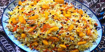 طرز تهیه آسان هویج پلو با مرغ