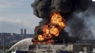 آتش سوزی در یک پالایشگاه آمریکا 