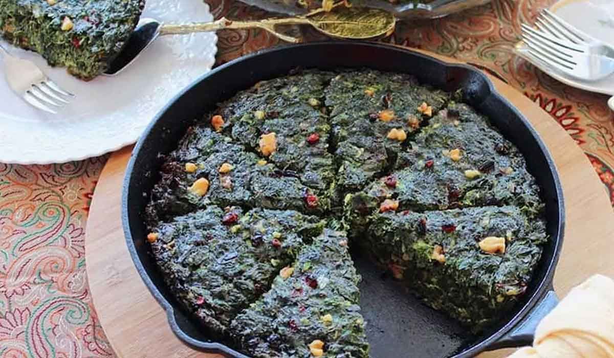 طرز تهیه کوکو سبزی مغزدار، مخصوص مهمونی