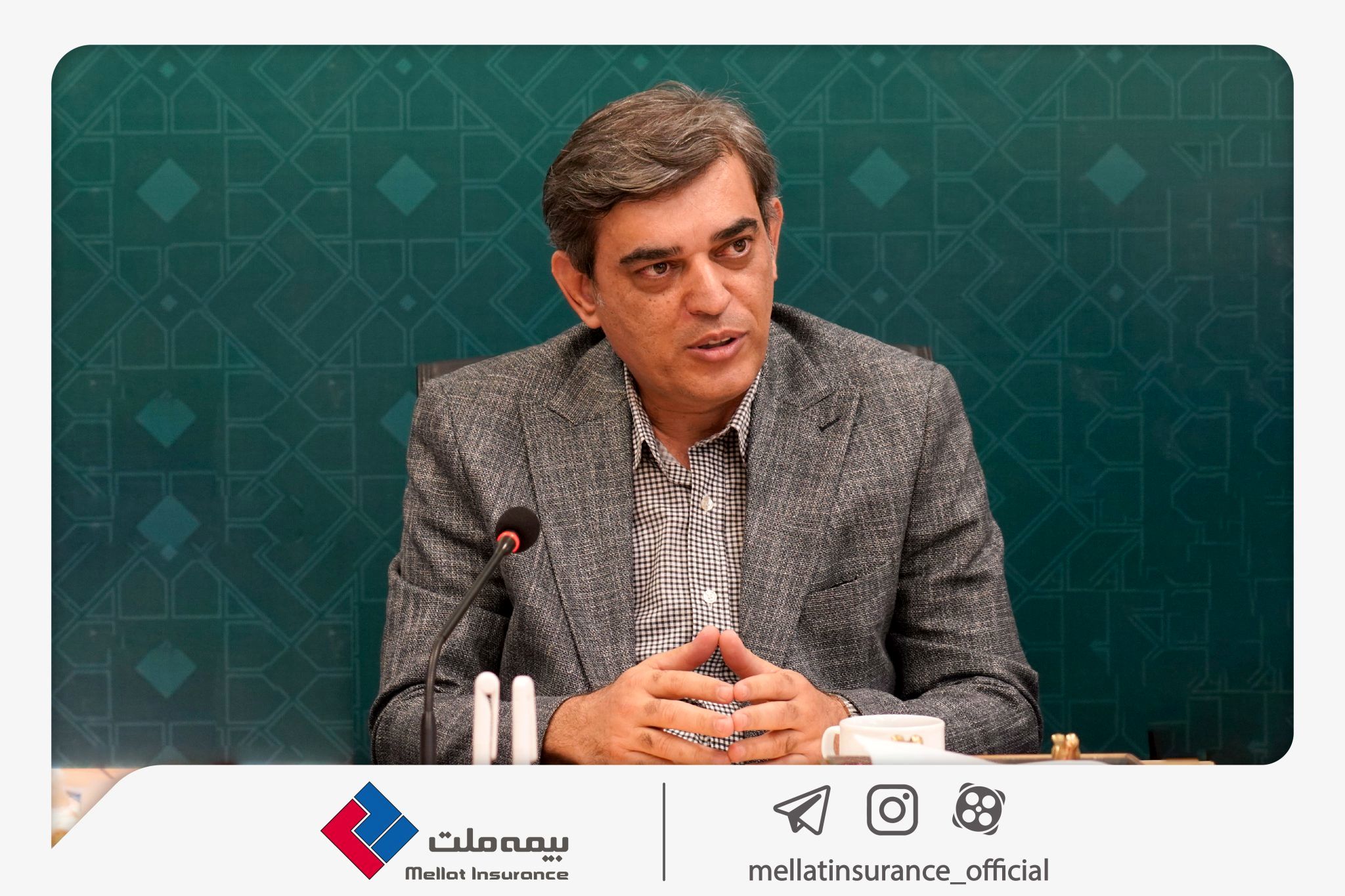 پیام تبریک محمدرضا فرهادیپور، سرپرست شرکت بیمه ملت، به مناسبت روز خبرنگار