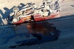 برخورد ۲ وانت در سراوان ۴ کشته و ۲۱ مصدوم بر جا گذاشت
