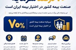 ۷۰ درصد سرمایه صنعت بیمه کشور در اختیار بیمه ایران است

