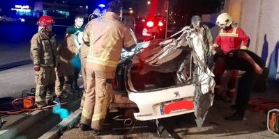 تصادف خرمشهر - اهواز ۱۳ مصدوم برجای گذاشت
