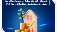 رکوردشکنی بانک صادرات ایران در مولدسازی دارایی‌ها؛ جهش ۱۰۰ درصدی فروش املاک مازاد در سال ۱۴۰۴
