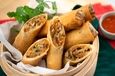 اسپرینگ رول با سس اسفناج