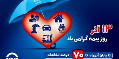 بیمه آسیا به مناسبت روز بیمه تخفیف می دهد