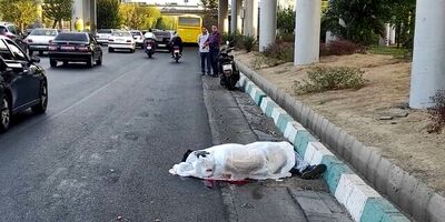 مرگ موتورسوار در بزرگراه نواب
