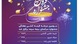 سومین مرحله قرعه‌کشی هفتگی جشنواره سرآمدان بیمه سرمد برگزار شد

