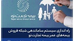 راه‌اندازی سیستم ساماندهی شبکه فروش بیمه‌های عمر بیمه تجارت‌نو