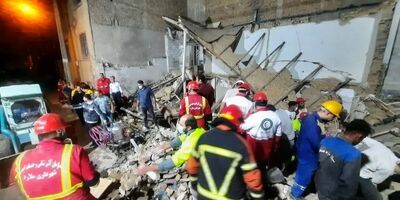 ۷ مصدوم و ۲ جان باخته در حادثه انفجار و ریزش ساختمان مسکونی در ملارد