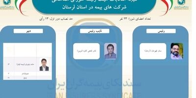 اعتماد دوباره اعضای شورای هماهنگی شرکت‌های بیمه استان لرستان به ستار قهرمانی
