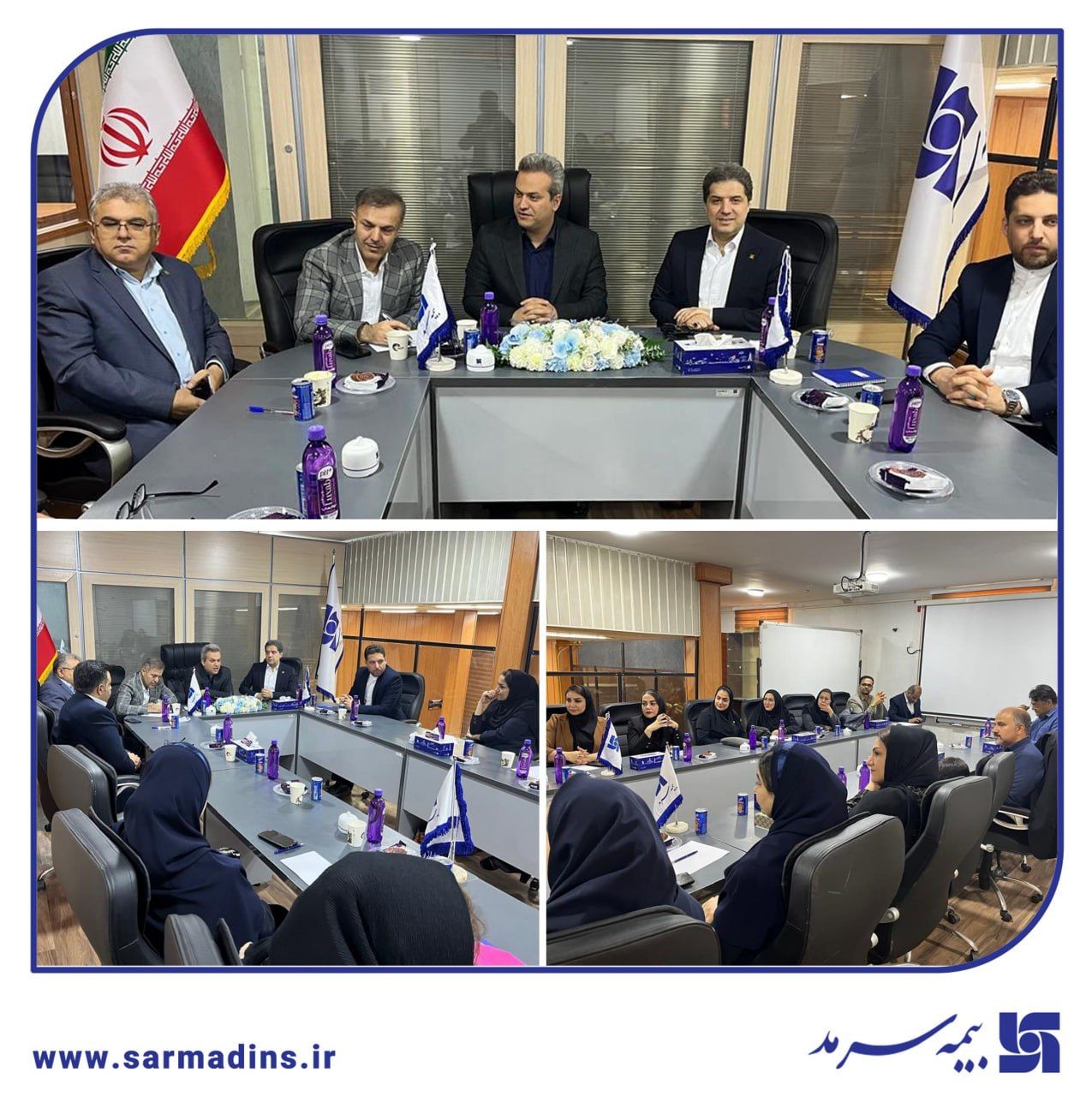 بازدید مدیرعامل و اعضای هیأت مدیره بیمه سرمد از مدیریت شعبه خوزستان و دیدار با نمایندگان استان