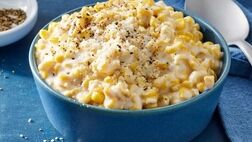 طرز تهیه ذرت مکزیکی با خامه و شیر به سبک بازاری

