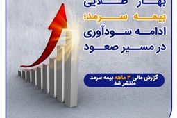 گزارش مالی ۳ماهه بیمه سرمد منتشر شد؛ بهار طلایی بیمه سرمد؛ ادامه سودآوری در مسیر صعود
