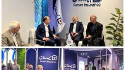 بازدید مدیرعامل بیمه سامان از هفدهمین نمایشگاه بین المللی صنعت مالی 
