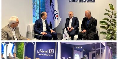 بازدید مدیرعامل بیمه سامان از هفدهمین نمایشگاه بین المللی صنعت مالی 
